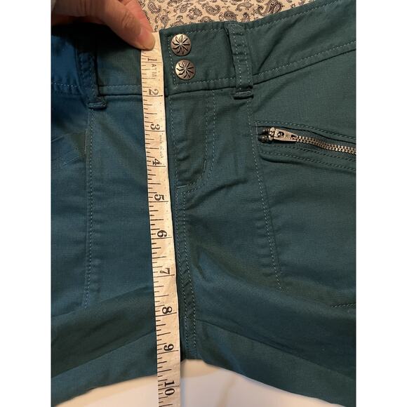 ATHLETA Ridgetrail Pants Women’s 2 Petite Teal Green Cotton Lyocell NWT - Picture 11 of 12